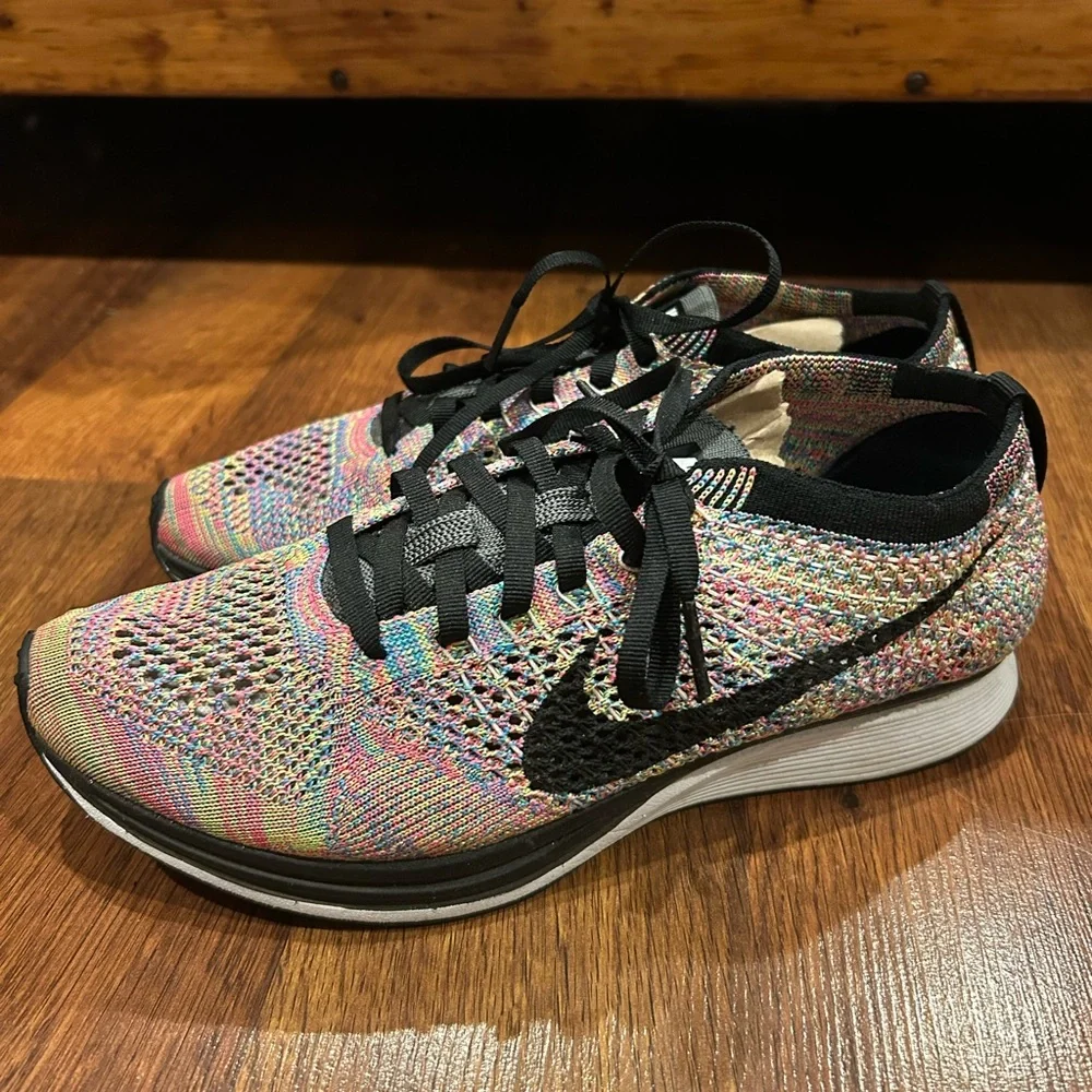 Nike Flyknit Racer Multicolor 'Grey Tongue' 2016 Men’s Size 6.5